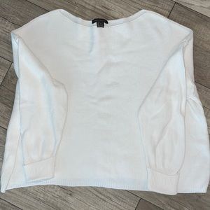 Like New French Connection Waffle Knit Oversized Off the Shoulder Sweater